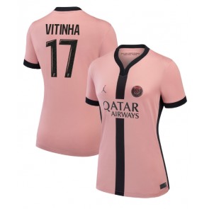 Paris Saint-Germain Vitinha #17 Dámské Alternativní Dres 2024-25 Krátký Rukáv